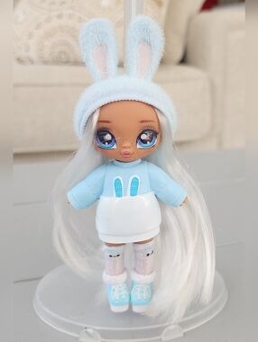 🧸 MGA Na Na Na Surprise MINI 5" Aspen Fluff Bunny Doll W/ Outfit & Shoes